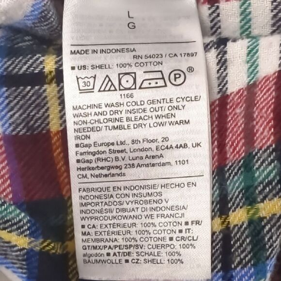 Old Navy Red and White Sweatpants with Elastic Waist - Picture 6 of 6